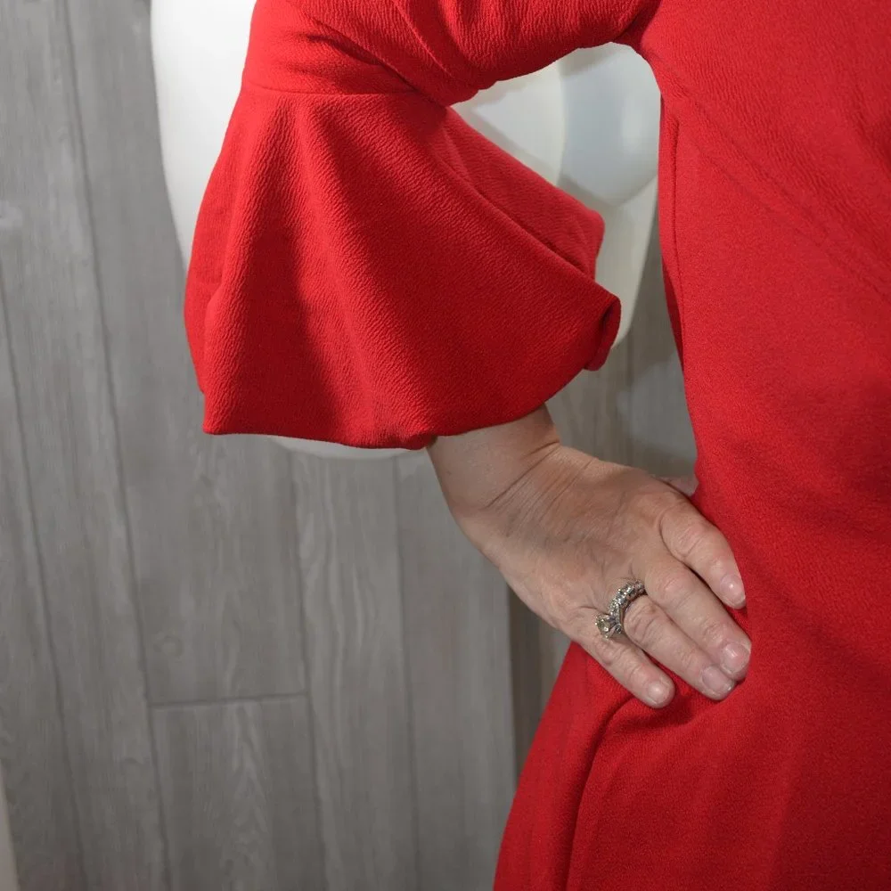 NWT Ella Samani Stretch Red Dress Designer PLUS SIZE 2X 3X - Picture 11 of 13